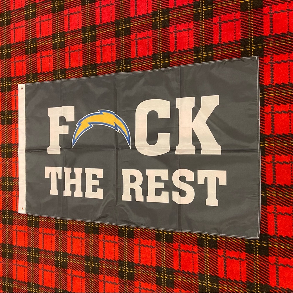 Brand new Los Angeles Chargers banner flag